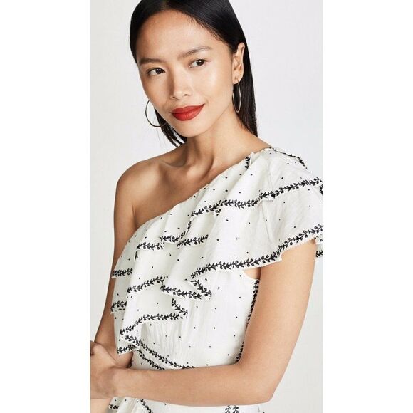 NEW LOVE SAM BLACK ROSE ONE SHOULDER MINI DRESS - Picture 5 of 6